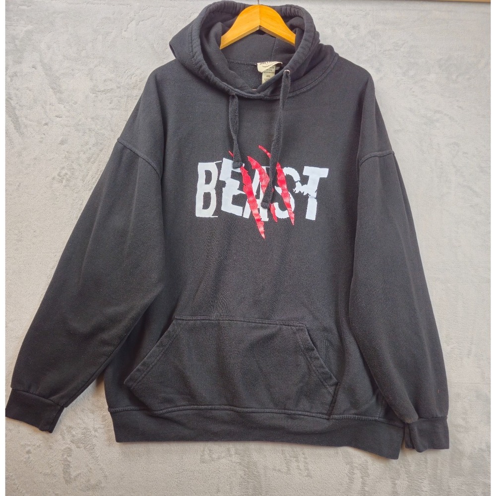 Mr Beast Hoodie 4XL Black Graphic Always Protect Your Queen Pullover Youtuber
